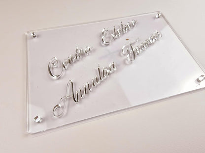 Targa in Plexiglass Personalizzata | Insegna con Caratteri in Rilievo 3mm | Targhetta Pubblicitaria, Dottori, Studi Professionali, Ristoranti, Attività commerciali